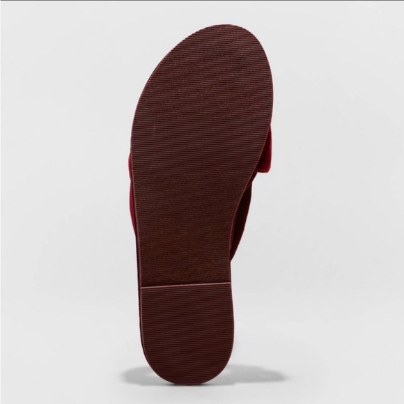 Women’s Gracie Velvet Slide Slippers in Burgundy by Stars Above - Picture 4 of 7